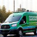Mobile car wash van arriving